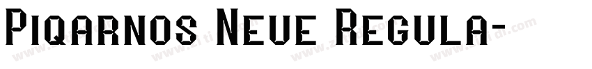Piqarnos Neue Regula字体转换